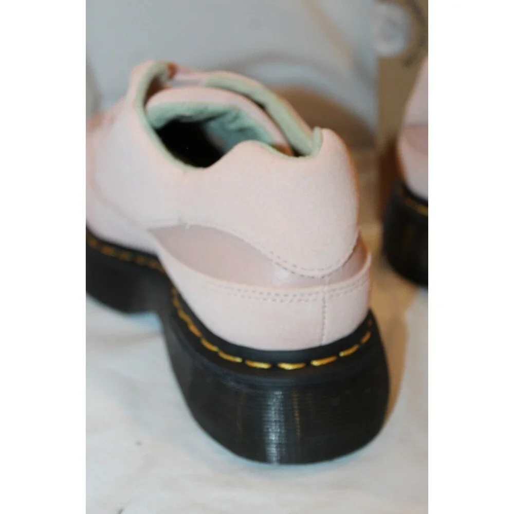 Dr. Martens Women's Buzz 5I Leather Platform Sneakers Powder Pink NEW‎ UK 7 US